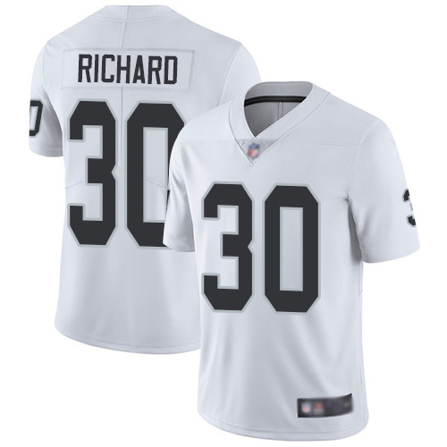 Men Oakland Raiders Limited White Jalen Richard Road Jersey NFL Football 30 Vapor Untouchable Jersey